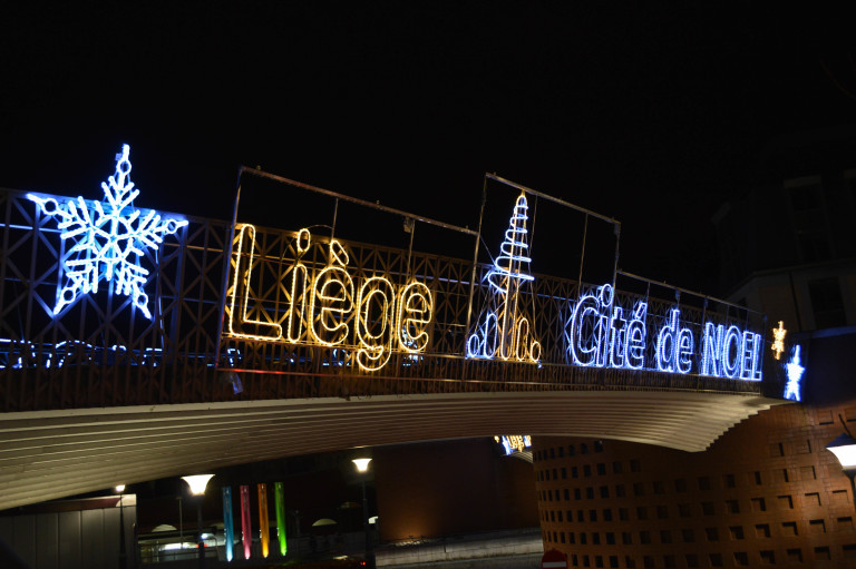 A Night Under the Lights at the Liege Christmas Market