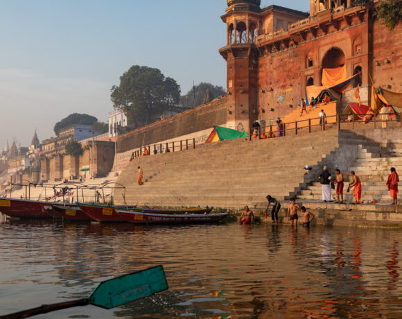 Varanasi on the banks of the River Ganges