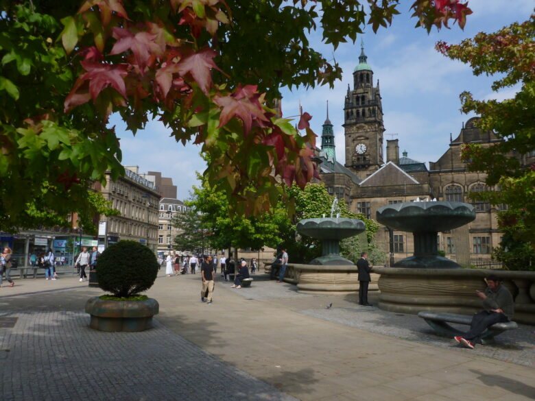 Summer in Sheffield city centre