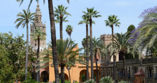 Alcazar gardens in Spain